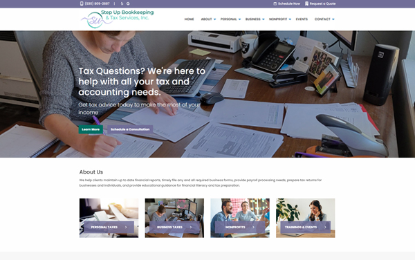 Step Up Your Bookkeeping and Tax Services screenshot