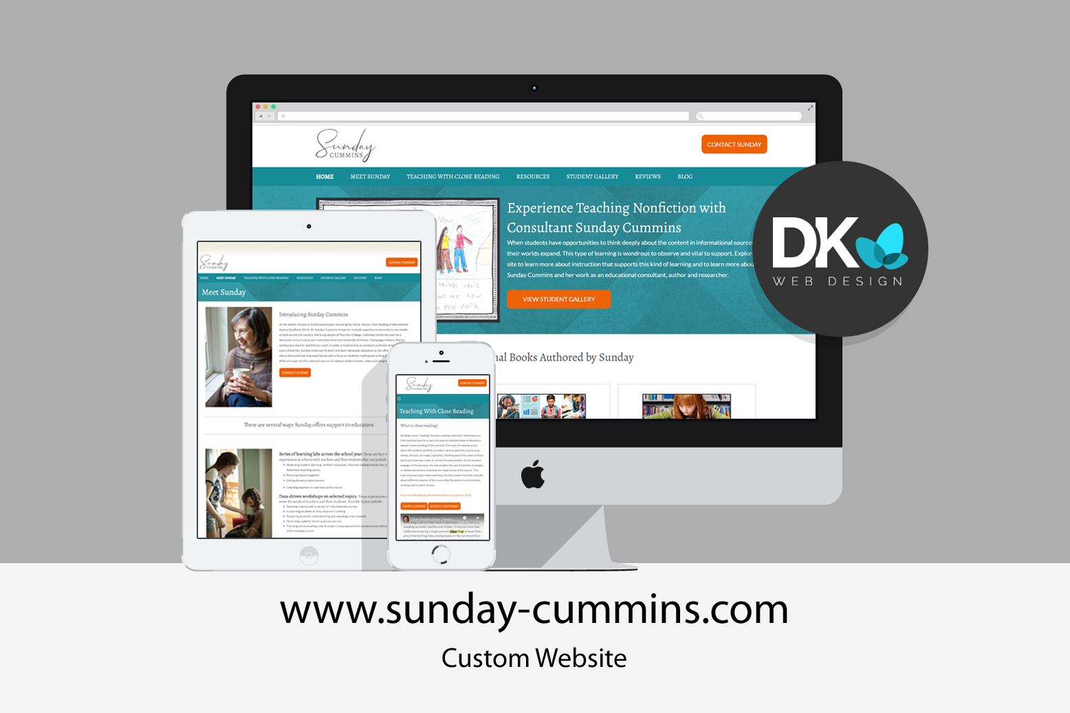 Screenshot of the Sunday Cummins website