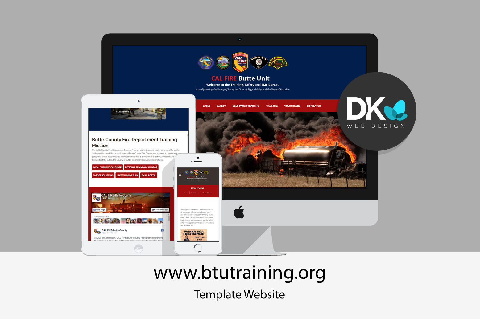 Showcase image for CAL FIRE Butte County website